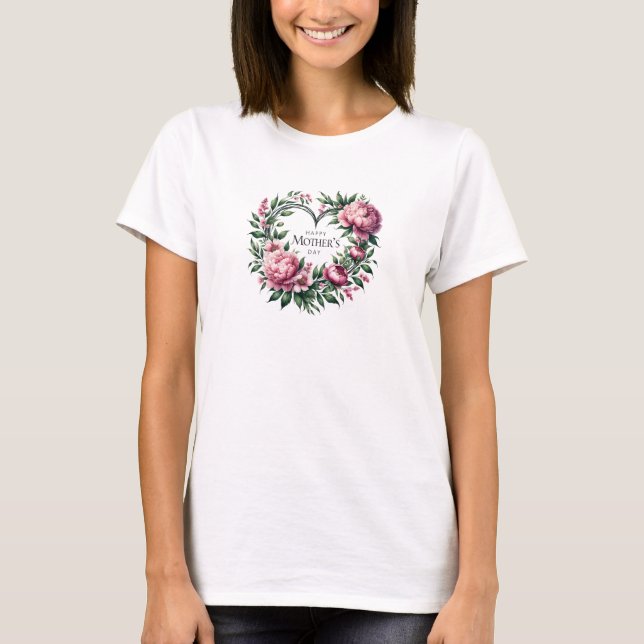 Camiseta Dia de as mães de coroa coronária (Frente)