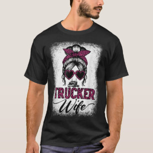 Camiseta Dia de as mães de esposa do caminhoneiro Messer Bu