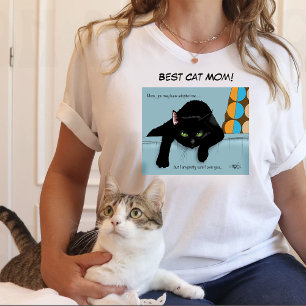 Camiseta Dia de as mães de Gato Negro