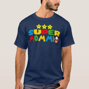 Camiseta Dia de as mães de Lover de Jogo Super Mommio Engra