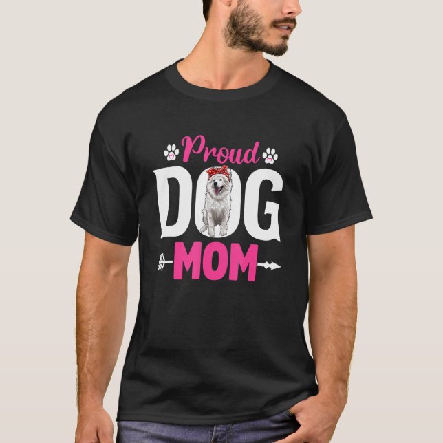 Camiseta Dia de as mães de mãe esquimó americano, contente  (Frente)