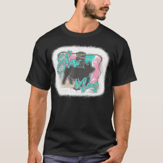Camiseta Dia de as mães de mães do show de porcos com salto