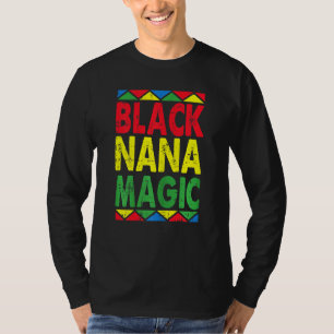 Camiseta Dia de as mães de magia Nana Negra Legal Africana 