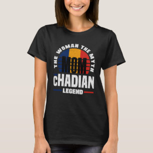 Camiseta Dia de as mães de Sinalizador do Chade Chadiano