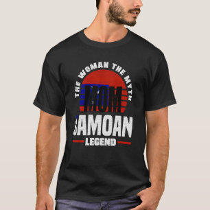 Camiseta Dia de as mães de Sinalizador Samoa Samoa