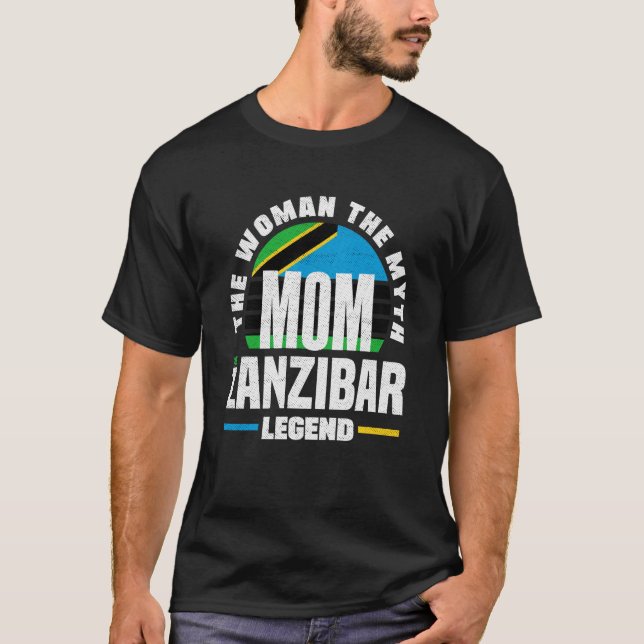 Camiseta Dia de as mães de Sinalizador Zanzibar Zanzibar (Frente)
