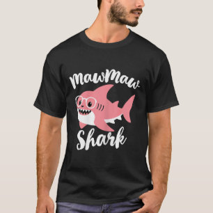 Camiseta Dia de as mães de Tubarão Vovó Engraçado Maw-maw