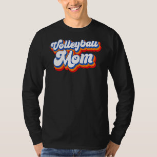 Camiseta Dia de as mães de Voleibol Mãe Leopardo Bola Mãe