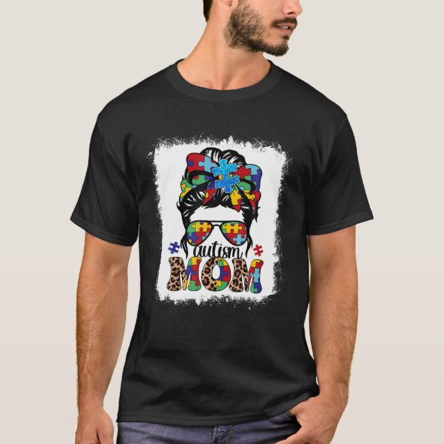 Camiseta dia de as mães do Cabelo do Freio Quebra-cabeça do (Frente)