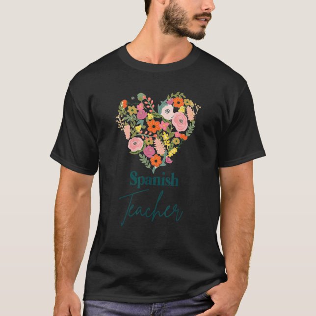 Camiseta Dia de as mães Educador de Vida de Professores Esp (Frente)