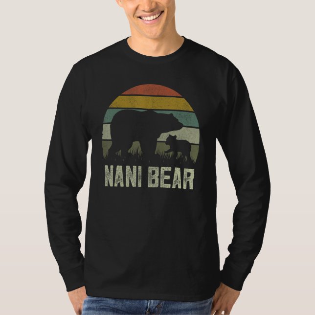 Camiseta Dia de as mães Engraçado Vovó Cub Kids Nani Bear (Frente)