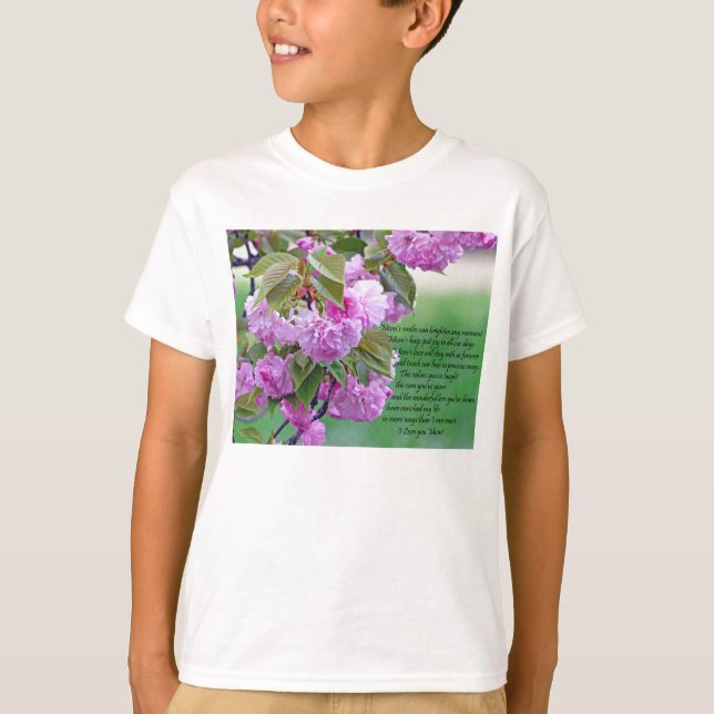 Camiseta Dia de as mães, eu te amo (Frente)