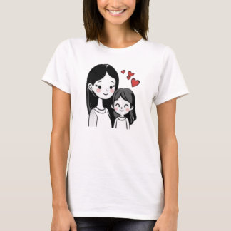 Camiseta Dia de as mães feliz, mamãe de amor, mãe de amor