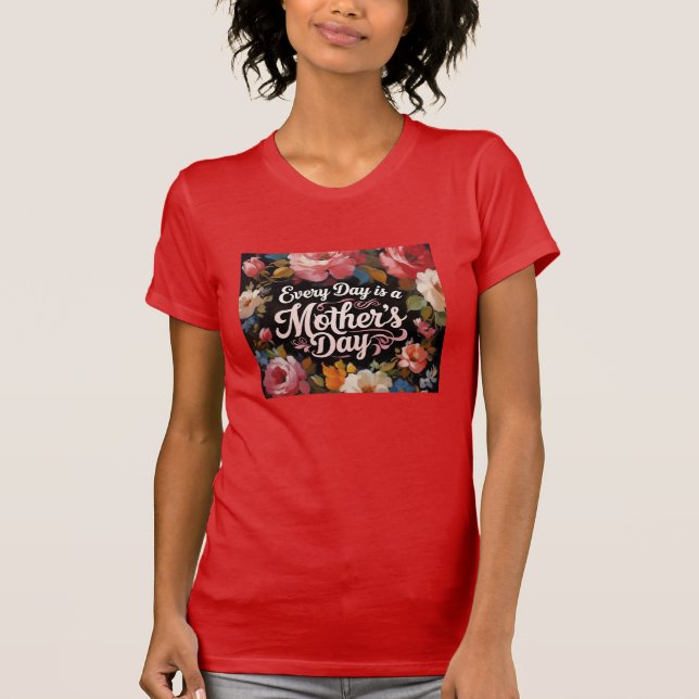 Camiseta Dia de as mães Floral (Frente)