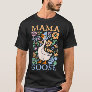 Camiseta Dia de as mães Floral Mama Goose Coquette