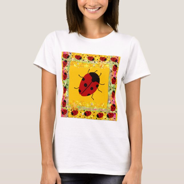 Camiseta Dia de as mães Ladybugs (Frente)