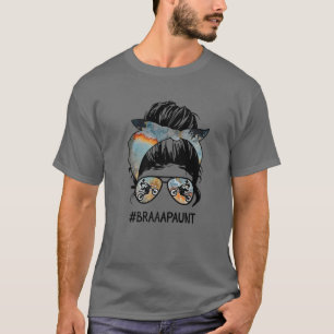 Camiseta dia de as mães Mensageiro Mulher do Cabelo Bun Bra