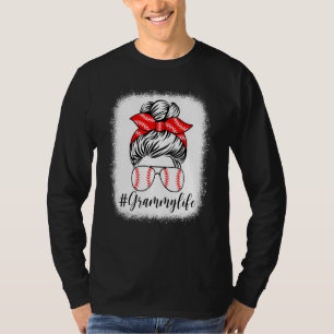 Camiseta Dia de as mães Messy Bun do Grammy Life Branqueado
