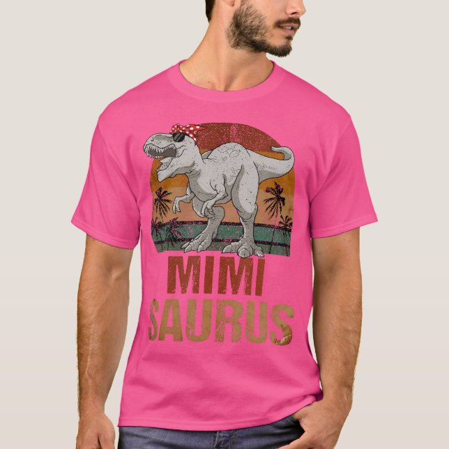 Camiseta Dia de as mães Mimisaurus T Rex Dinosaur Mimi Saur (Frente)