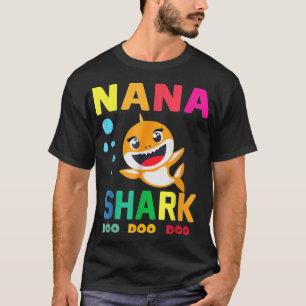 Camiseta Dia de as mães Nana Shark Nana Shark Lover