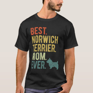 Camiseta Dia de as mães Norwich Terrier Mãe de Cão
