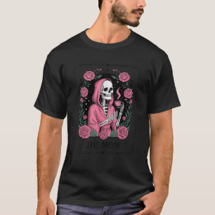 Camiseta Dia de as mães O Skeleton Tarot Card Gothic Flo