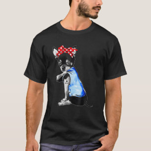 Camiseta dia de as mães Oferece Chihuahua Cachorro Tatuage