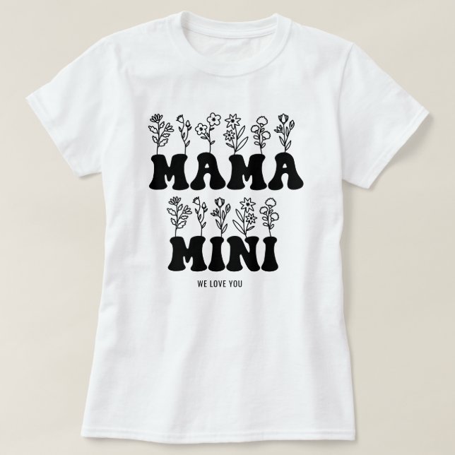 Camiseta Dia de as mães Personalizado (Frente do Design)