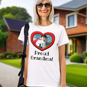 Camiseta Dia de as mães Personalizado de Fotografia da Vov
