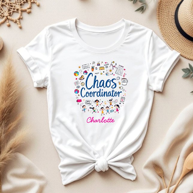 Camiseta Dia de as mães Personalizado Engraçado Coordenador (Criador carregado)