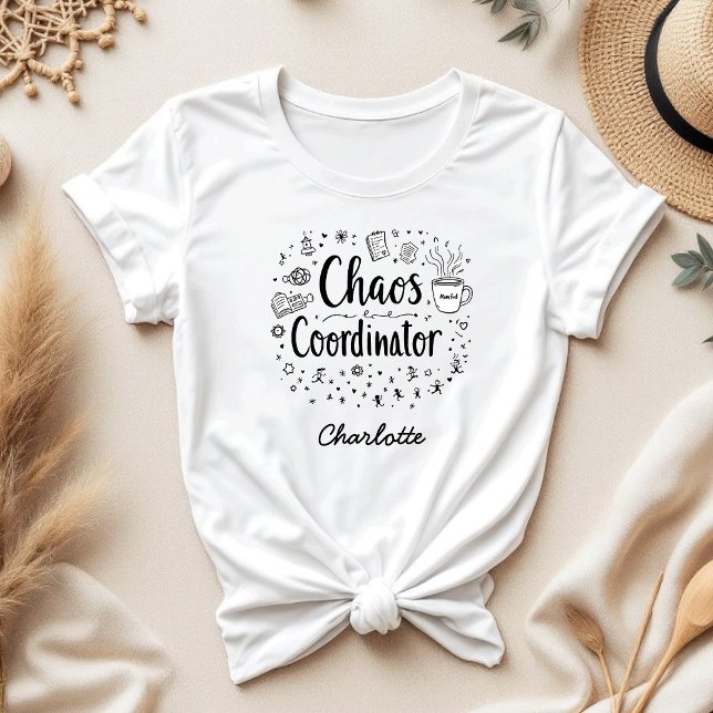 Camiseta Dia de as mães Personalizado Engraçado Coordenador (Criador carregado)