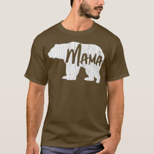 Camiseta Dia de as mães Presente Mamãe Ursa Mãe Mulher Vint