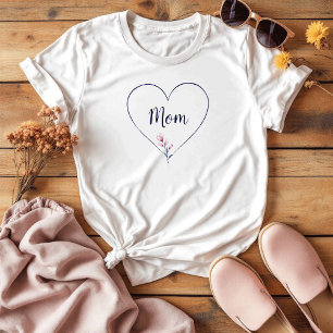 Camiseta Dia de as mães Sentimental Simples