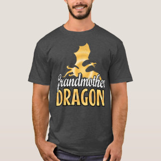 Camiseta Dia de as mães T-Shirt da Avó Dragão