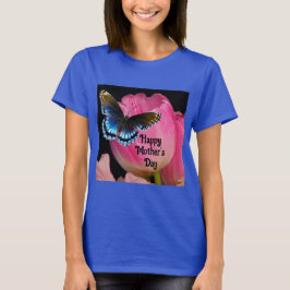 Camiseta Dia de as mães T-Shirt da borboleta