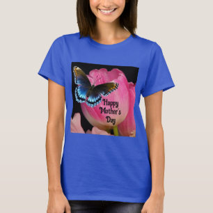 Camiseta Dia de as mães T-Shirt da borboleta