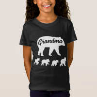 Dia de as mães Vintage Grandma Bear 4 Cubs