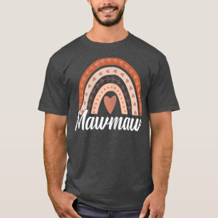 Camiseta Dia de as mães Womens Cute Boho Rainbow Mawmaw Mel