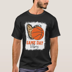 Camiseta Dia de Basquete Branqueado Vibes de Basquete Mãe