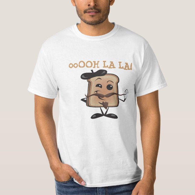 Camiseta Dia de Bastille dos desenhos animados da rabanada (Frente)