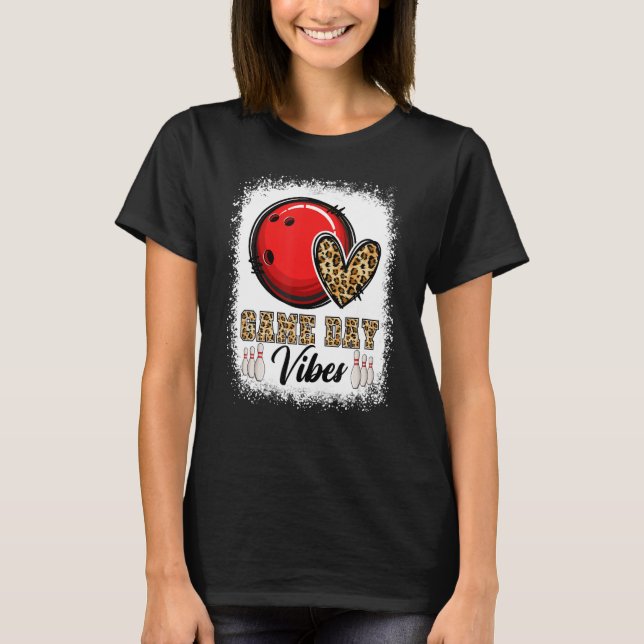 Camiseta Dia de Boliche Branqueado Viba Boliche Jogo Mãe D (Frente)