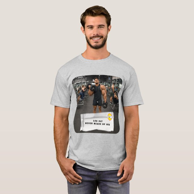 Camiseta Dia de Braço Piadas de Embrulho de Chicle (Frente Completa)