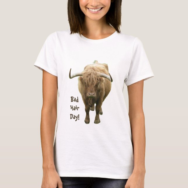 Camiseta Dia de Cabelo Mau! (Frente)