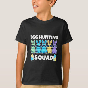 Camiseta Dia de Caça ao Ovo Humor no Esquadrão de Páscoa