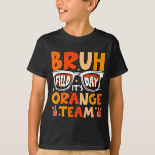 Camiseta Dia de campo Bruh time equipe laranja vamos começa