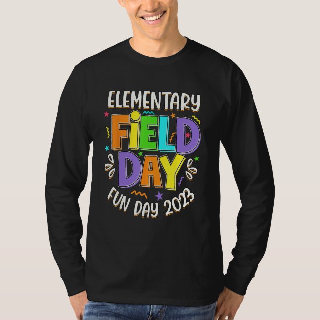 Camiseta Dia de Campo Elementar Dia de Diversão 2023 último (Frente)
