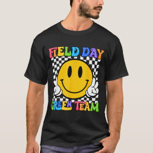 Camiseta Dia de campo equipe verde engraçado para professor