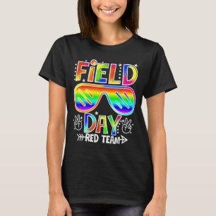 Camiseta Dia de campo equipe vermelha engraçado para profes