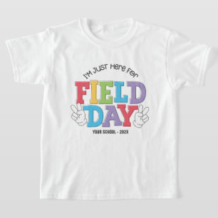 Camiseta Dia de Campo na Escola Primária Personalizado