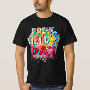 Camiseta Dia de Campo Pré-K 2022 Deixe Os Jogos Começarem C